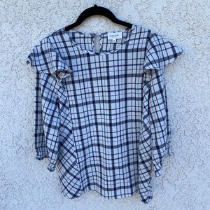 Orange Creek Plaid Blouse